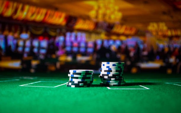 Live blackjack dealer and card table view